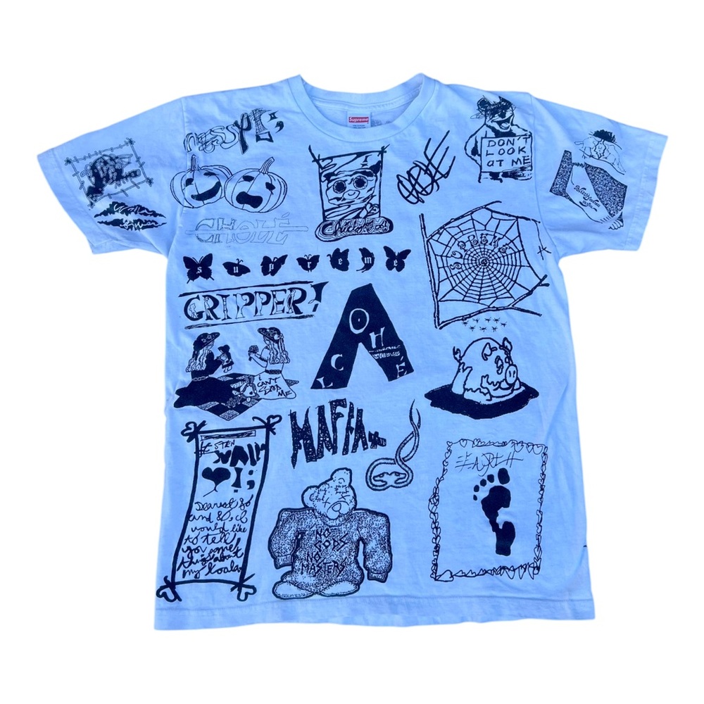 Supreme Graphic Tee - Light Blue